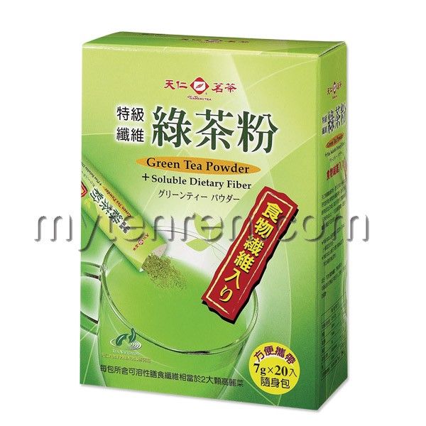 特級纖維綠茶粉20入